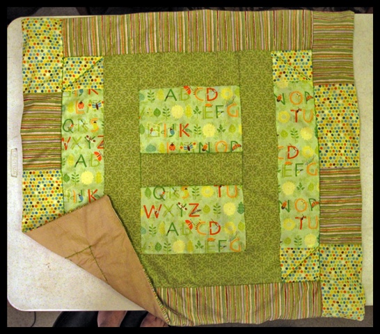alphabet insect baby quilt