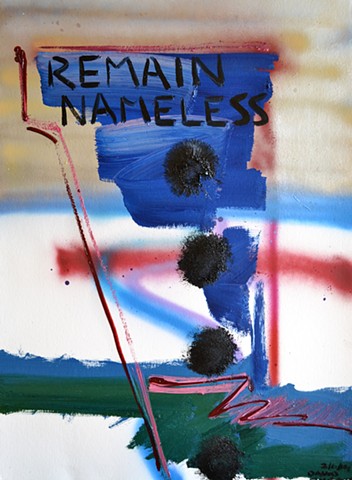 Remain Nameless, david murphy, cypher, abstract, oil, spray-paint