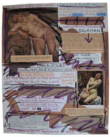 Realism and Expressionism, outsider, art history, text, david murphy, collage, ireland
