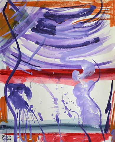 Tempest No. 1, 2014, watercolour, abstract, david murphy