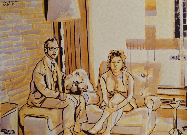 mother, father, artist's mother, mother, mum, artist's father, dad, watercolour, work on paper, expressive, contemporary art, fine art, curator, art collector, visual art, art lover, kunst