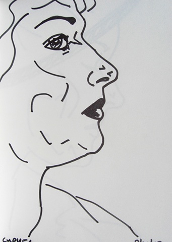Woman in Profile, Notebook No. 47