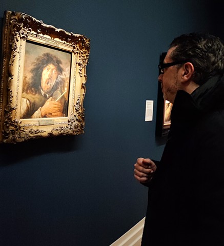 David Viewing Turning Heads Rubens, Rembrandt, and Vermeer Exhibition in the National Gallery of Ireland No. 1