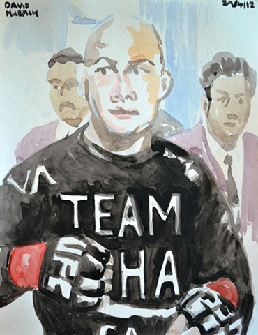 watercolour, UFC, mixed martial arts, drawing, sketch, contemporary art, contemporary painting, curator, art collector, visual art, art journal, art lover, kunst