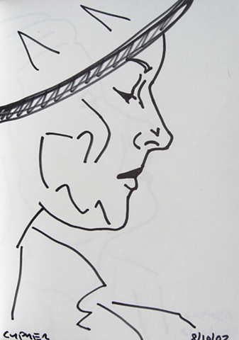 Woman's Head In Profile, Notebook No. 47