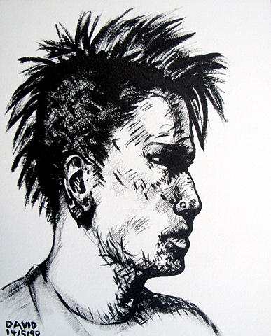 Punk, 1990, david brendan murphy, cypher, the panic artist, confessional art, shock art, shocking art, contemporary art, contemporary painting, curator, art collector, visual art, art journal, art lover, kunst