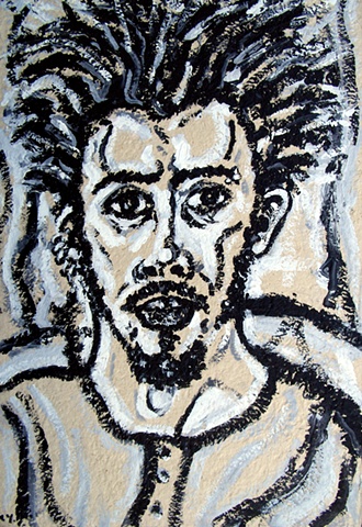 Self-Portrait With Stuck Up Hair