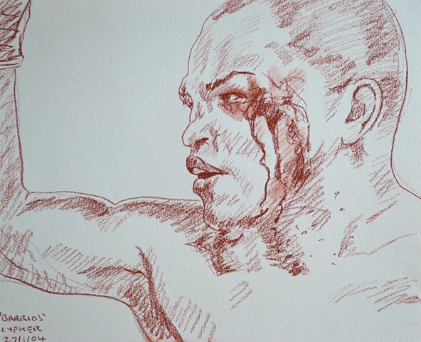 boxing, combat, fighter, chalk, drawing, work on paper, expressive, contemporary art, fine art, curator, art collector, visual art, art lover, kunst