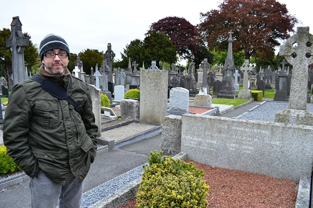 David Beside Maude Gonne Mc Bride's Grave