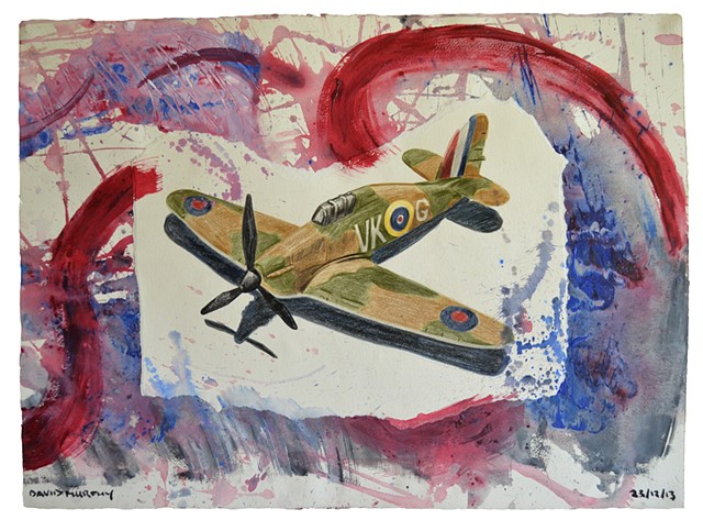 Air War, 2013, painting, collage, drawing, david murphy