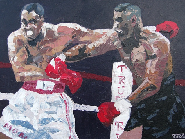 boxing, combat, fighter, acrylic painting, painting, work on paper, expressive, contemporary art, fine art, curator, art collector, visual art, art lover, kunst