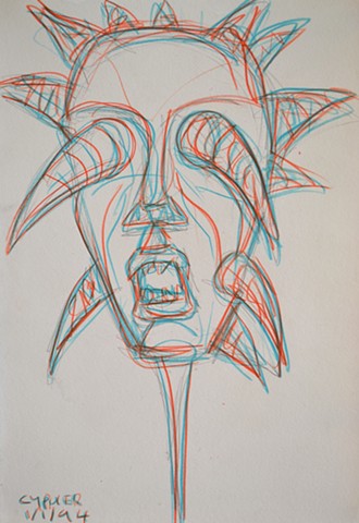 Blinded, david murphy, cypher, drawing, sketch
