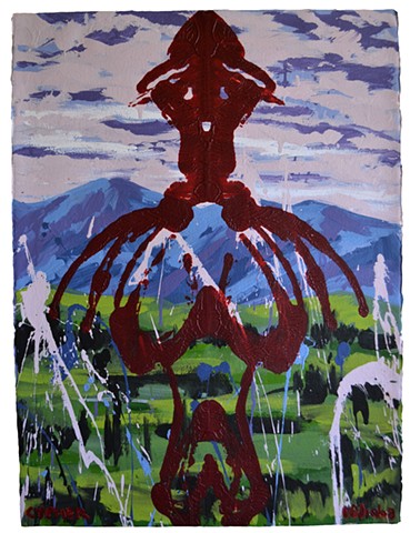 Monster in Landscape, David Brendan Murphy, affordable art,