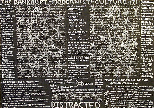 Bankrupt Modernist Culture, 1993, confessional art, shock art, shocking art, contemporary art, contemporary painting, contemporary drawing, curator, art collector, visual art, art journal, art lover, kunst