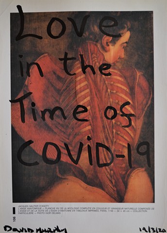 Love in the Time of COVID-19, de Sade, drawing, Indian ink, david murphy, artist