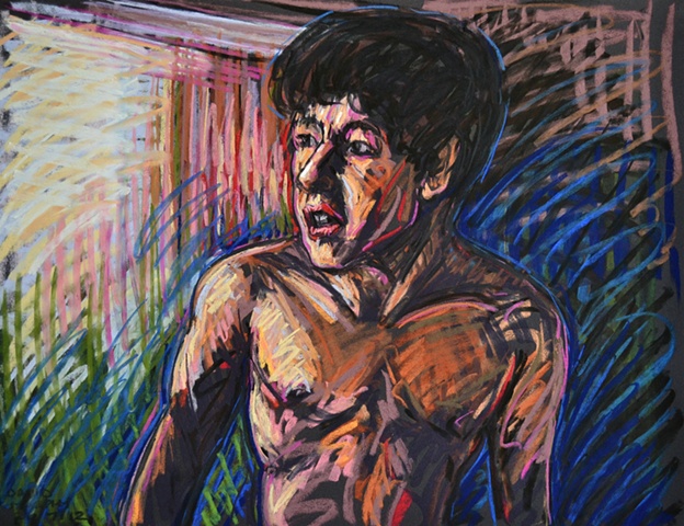 Distressed Boy No. 2, david murphy, Irish painter, Irish artist, Dublin, Ireland