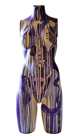 Idol No. 2, mannequin, acrylic, sculpture, David Murphy, female nude, 