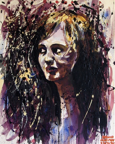 Splash Female Portrait, 1990, david brendan murphy, cypher, the panic artist