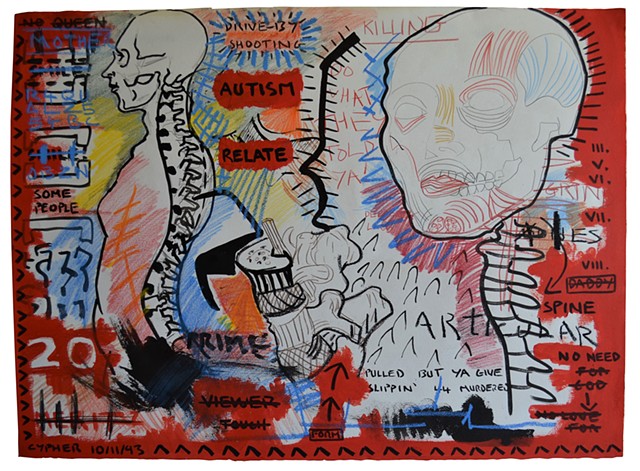 Autism, drawing, david murphy, 1993, cypher, the panic artist, 