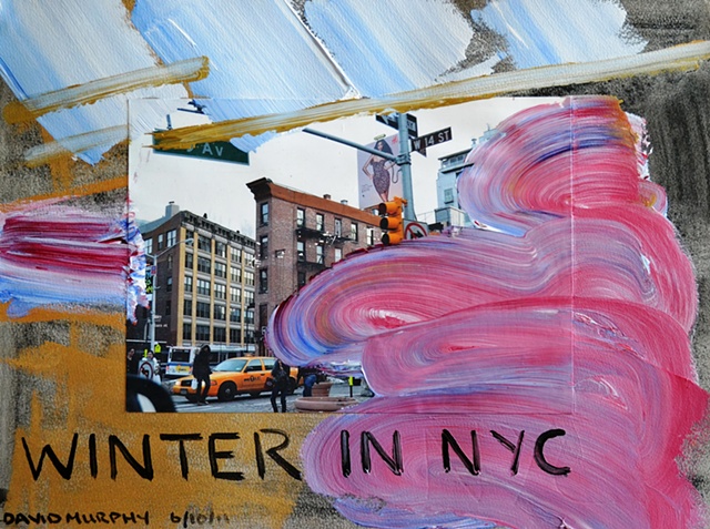 Winter in NYC, David Brendan Murphy, Cypher, The Panic Artist, Irish, Artist, Painter, 