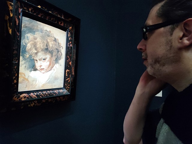 David Viewing Turning Heads Rubens, Rembrandt, and Vermeer Exhibition in the National Gallery of Ireland No. 10