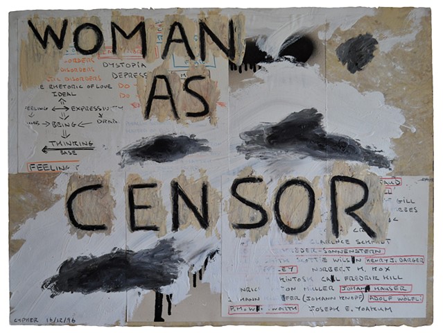 Woman as Censor, Outsider Art, Neo-Expressionism, David Murphy, Cypher