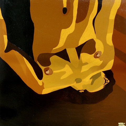 Large Up-Sidedown Nude, 1988, david brendan murphy, cypher, the panic artist