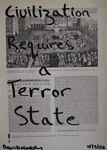 Civilisation Requires a Terror State No. 1, drawing, david murphy