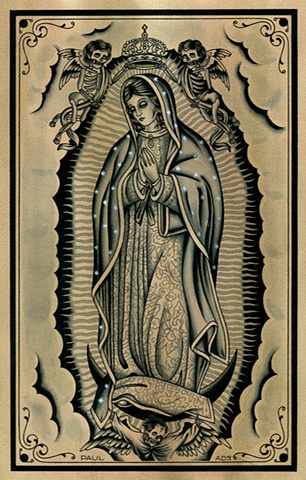 Guadalupe tattoo painting