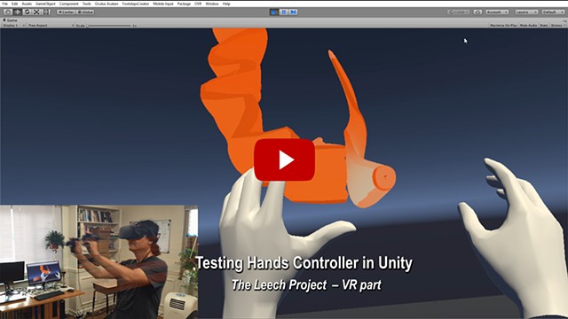 Hands Controller Test in Unity
- VR part