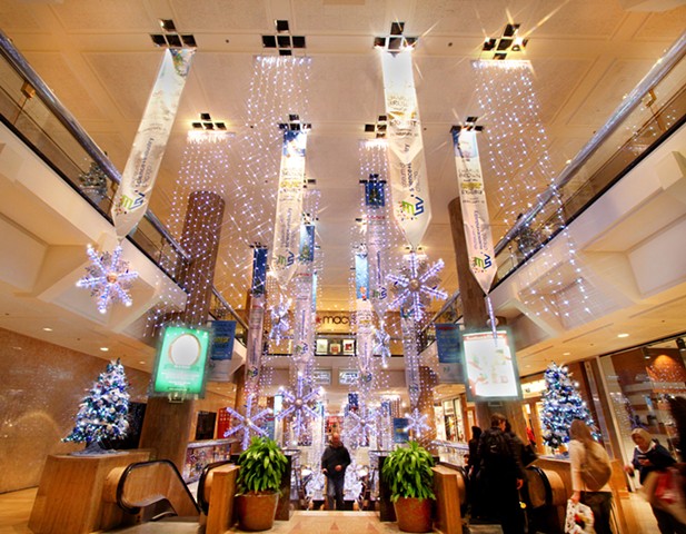 Water Tower Place Holiday Decor, Magnificent Mile, Chicago.