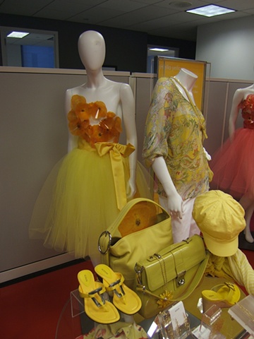Macy's Corporate Marketing: Welcome Back Color Campaign, Showroom Proposal, Women's Monochromatic Yellow Presentation