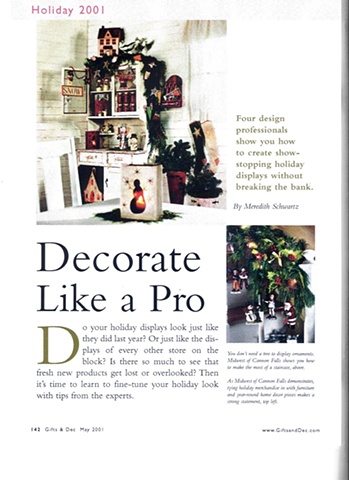 George Little Management: Press Coverage, Article "Decorate Like a Pro", Gifts and Dec Magazine  in partnership with the New York International Gift Fair
