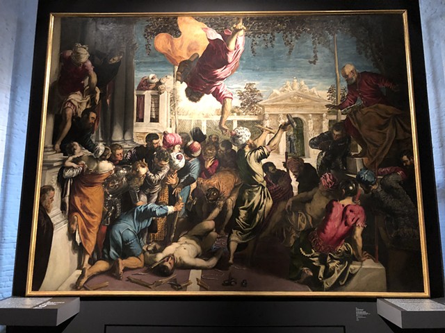 "Just came back from Venice. It's the 500th birthday of Tintoretto"T