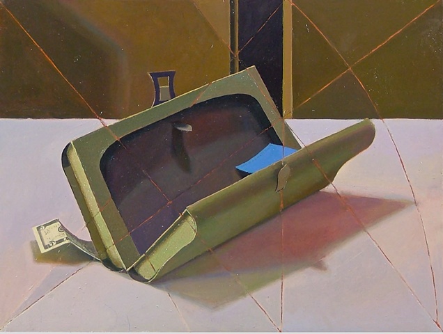 Construted Purse. Oil on panel, 12"x16"