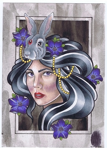 Rabbit Lady by Kitty Dearest.