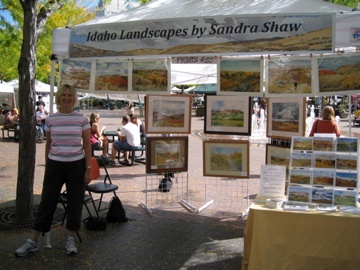 My booth at the Boise Saturday morning market