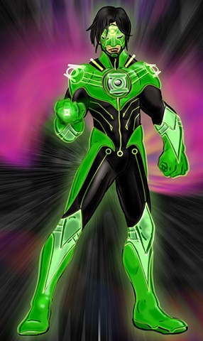 PR:Redesign-Green Lantern Kyle Rayner:Hard Light Construct Armor Mode