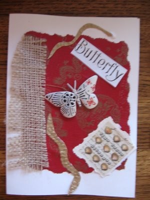 Butterfly Mixed Media Greeting Card
