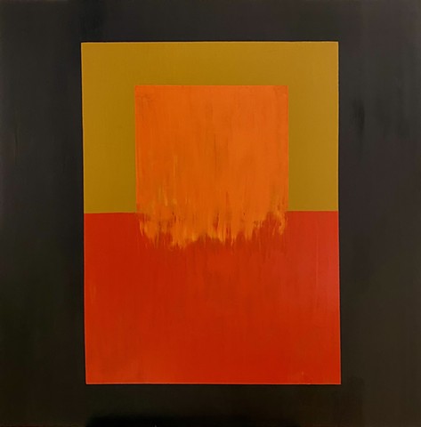 Abstract(olive, red, orange, ochre)