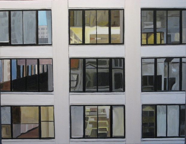 Oil Painting of Chicago Building on State St. [SOLD}