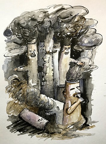 John Martinek editorial cartoon environmental air quality