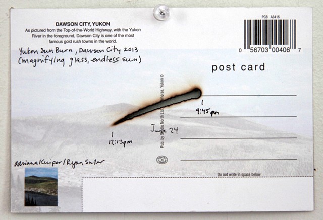 Yukon Sun Burn, Postcards
(reverse)