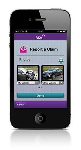 report a claim - photos screen