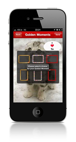 golden moments - add frame overlay