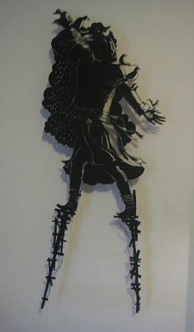 paper cut-out cut out fairy tales solo show