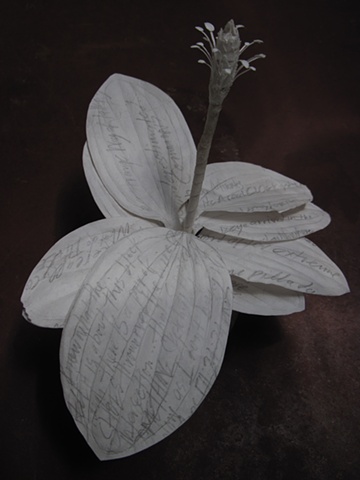 3-d paper sculpture weed