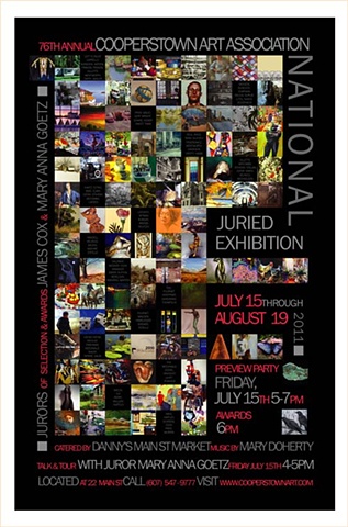 Poster of the Cooperstown Art Association 76th Annual National Exhibition 