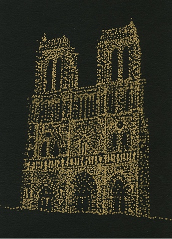 Notre Dame (gold on black)