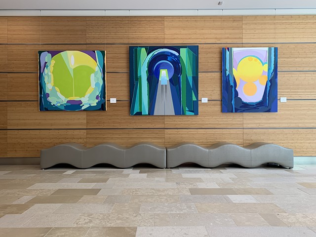 Exhibit: TEMPLES OF LIGHT:  Recent Paintings of Justyn Michael Zolli.  July 27-October 5, 2019  Location: 500 Terry Francois, San Francisco, CA